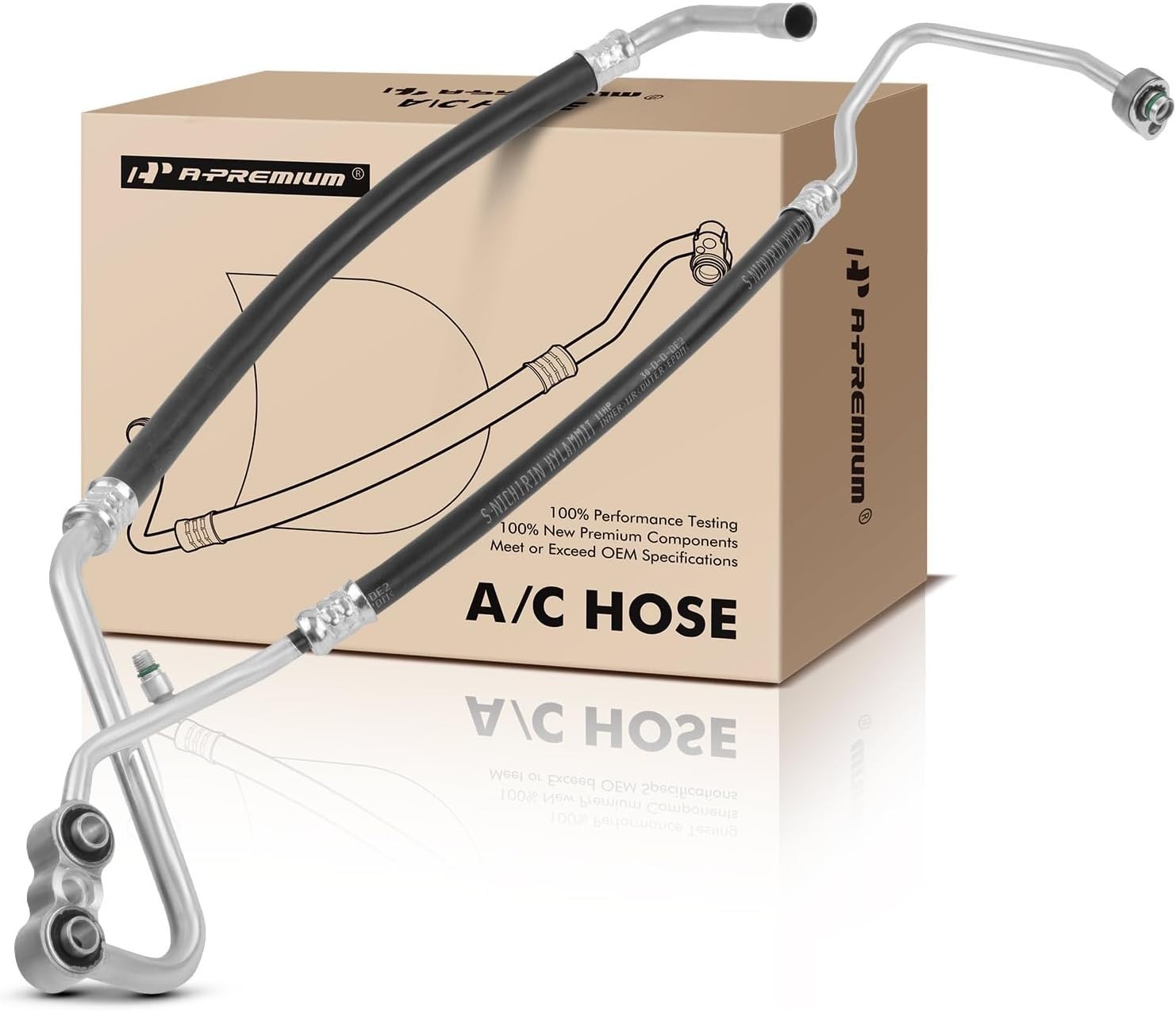 A- A/C Suction and Discharge Line Hose Assembly Compatible with Dodge Ram