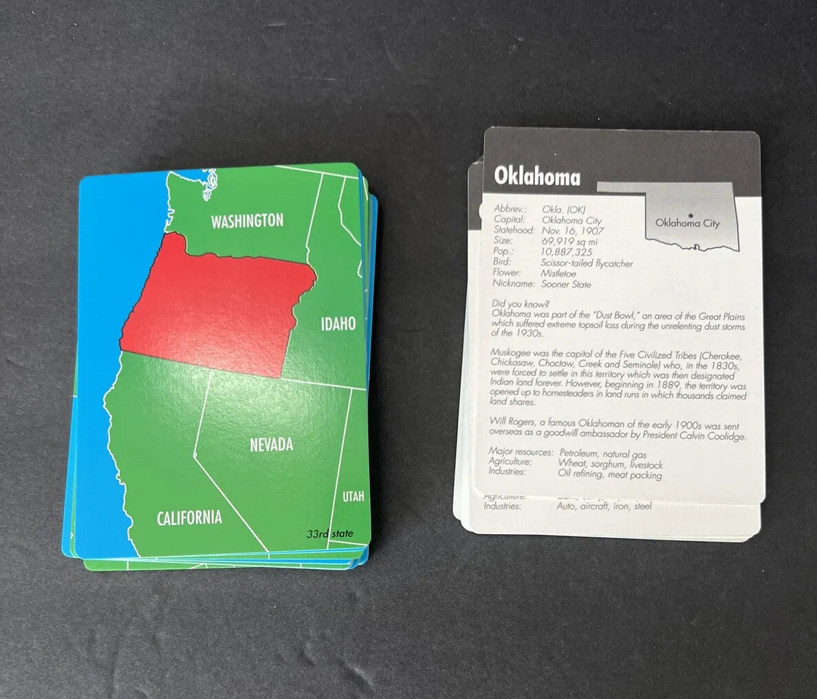 Learning Horizons United States Fact Pack Cards For Learning