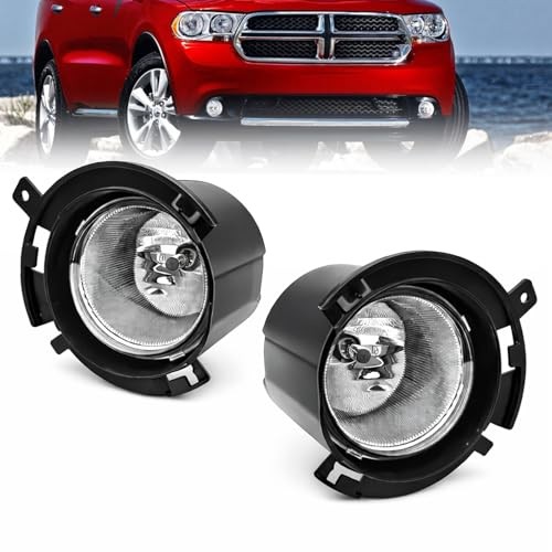Fog Lights Compatible With 2011 2012 2013 Durango Front Bumper Lamps Assembly