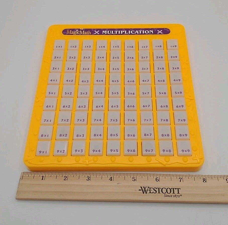 Vtg 2005 Magic Math Multiplication Machine Press and See Educational Homeschool