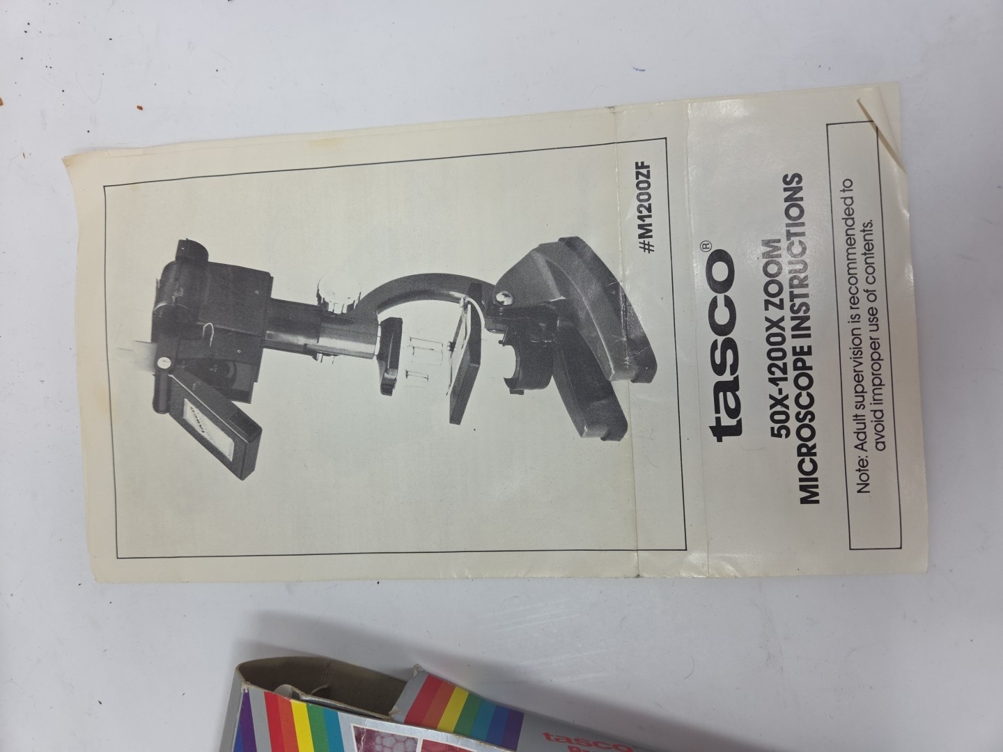 Vintage Tasco 46 Piece Science Kit 5-Way Microscope Kit 50X-1200X 30 slides 1985