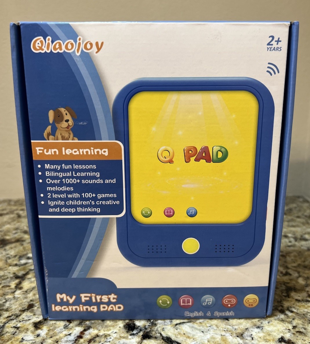 Qiaojoy Kids Learning Tablet Educational Learning Pad for Toddlers 2-5 to Lea…