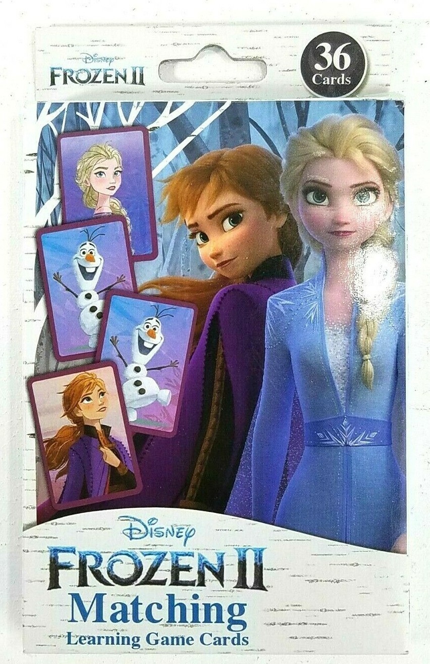 Frozen 2 Matching Game Flash Cards 36 Cards for Ages 3 plus