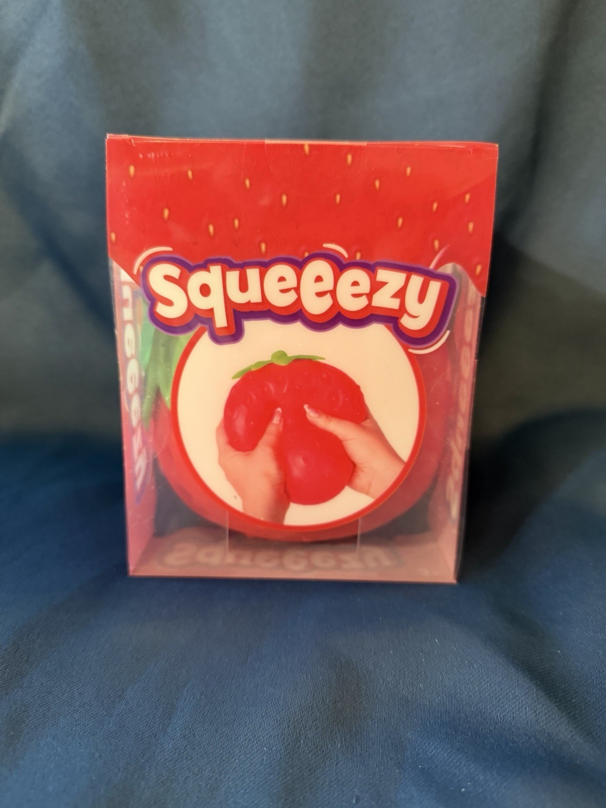 Sunny Days Toymendous! Big Squeeezy Strawberry Stretch Squishy Toy Poke/Stretch