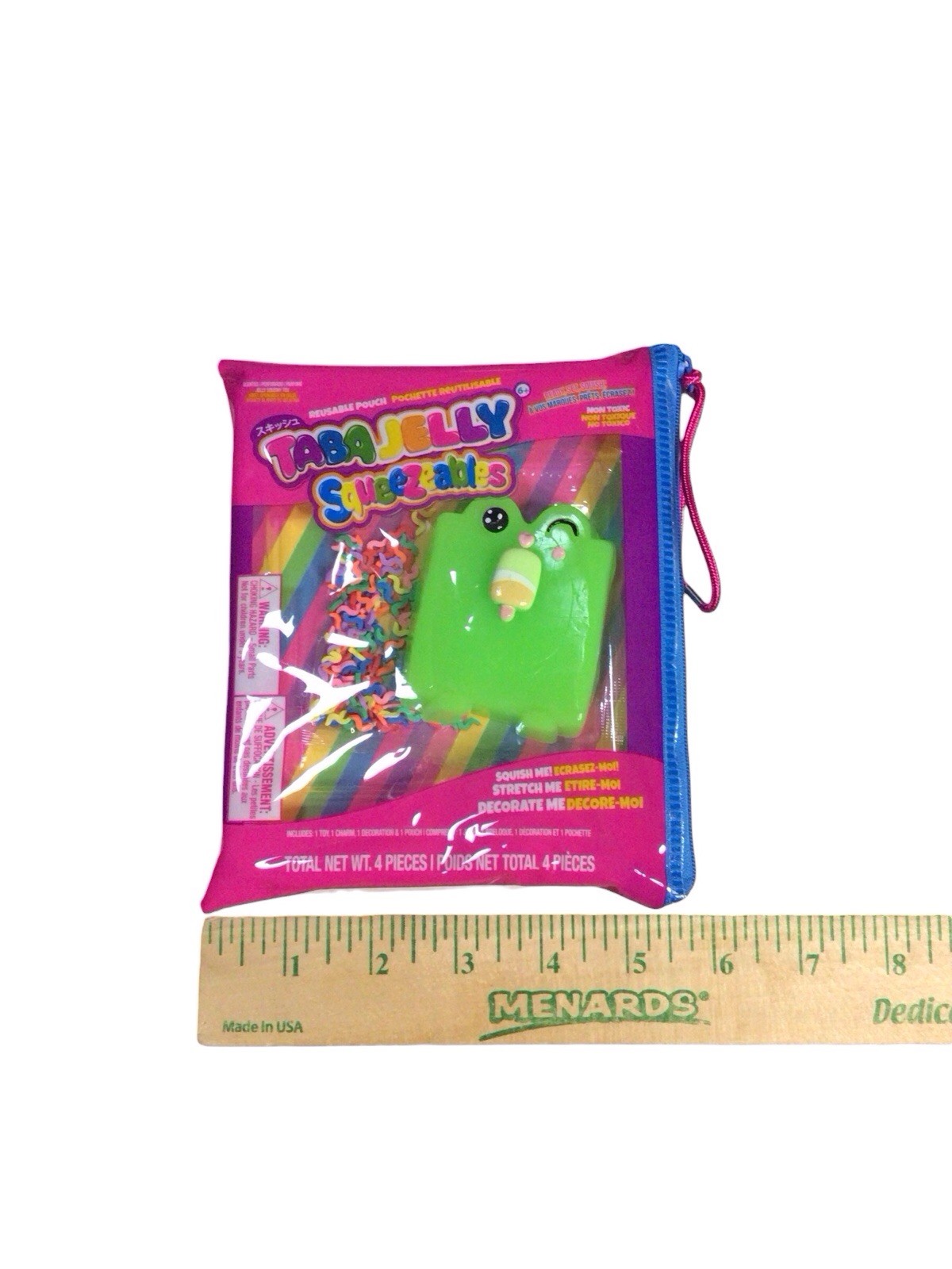 Taba Jelly Squeezeables Green Frog Squishy, Freddie Froggie Squishi Squeeze Toy
