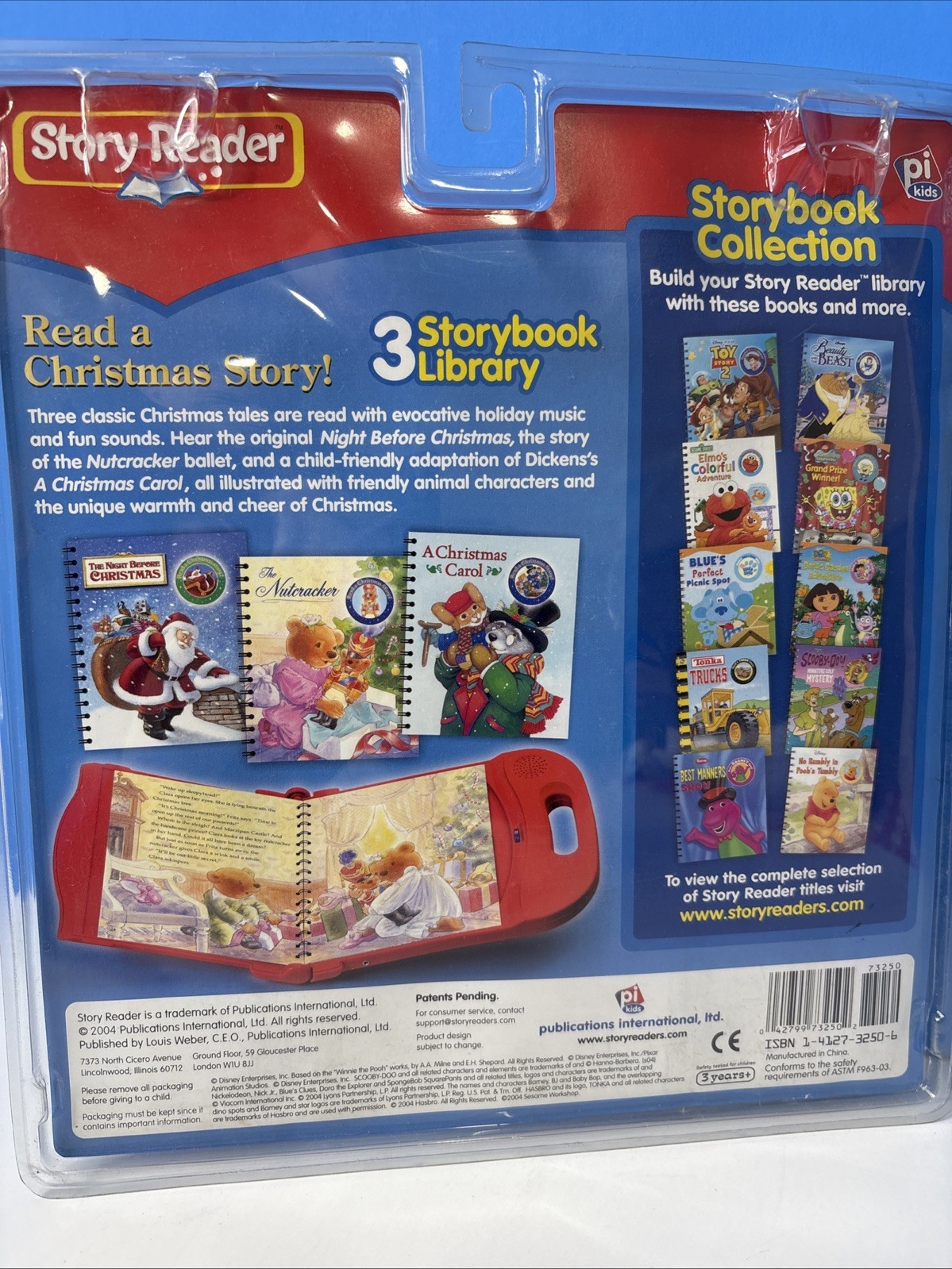 New Vtg Story Reader 3 Storybook Pack Nutcracker Christmas Carol Night Before