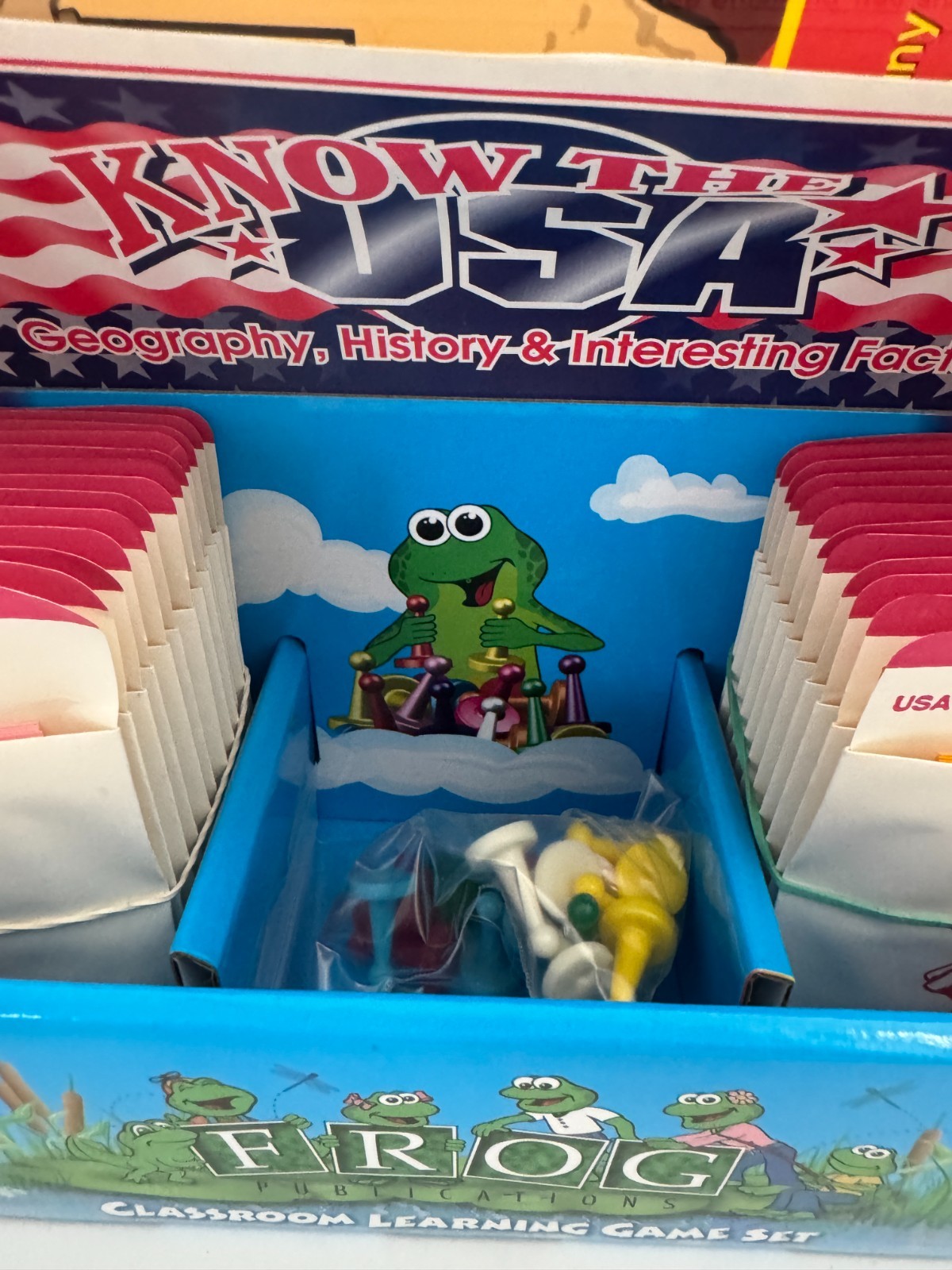 Frog Know the USA! Classroom Learning Game Set – FP-600 – 25 Games – Geography