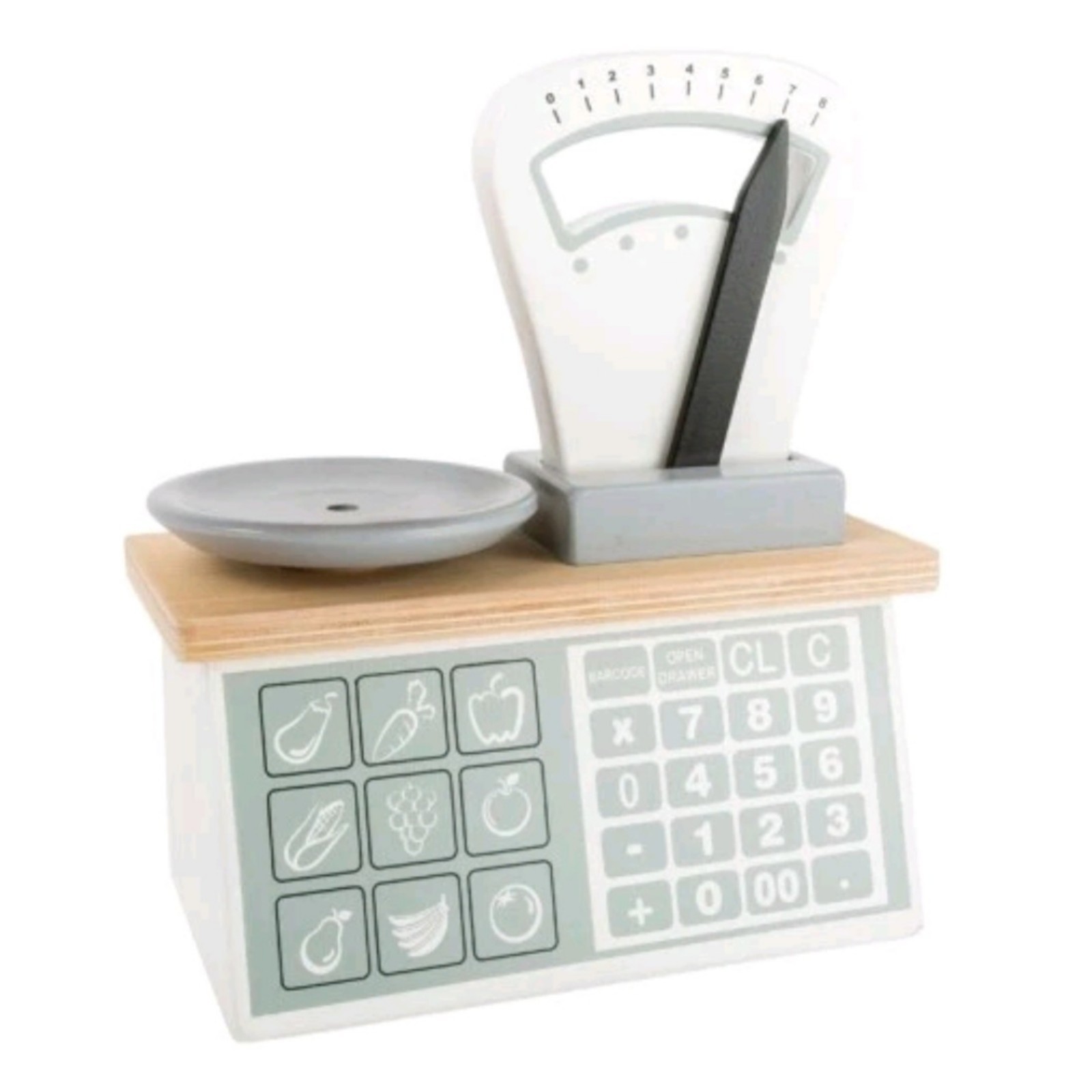 Small Foot Wooden Scale Toy 11201 Weighing Pan Movable Pointer Pretend Play