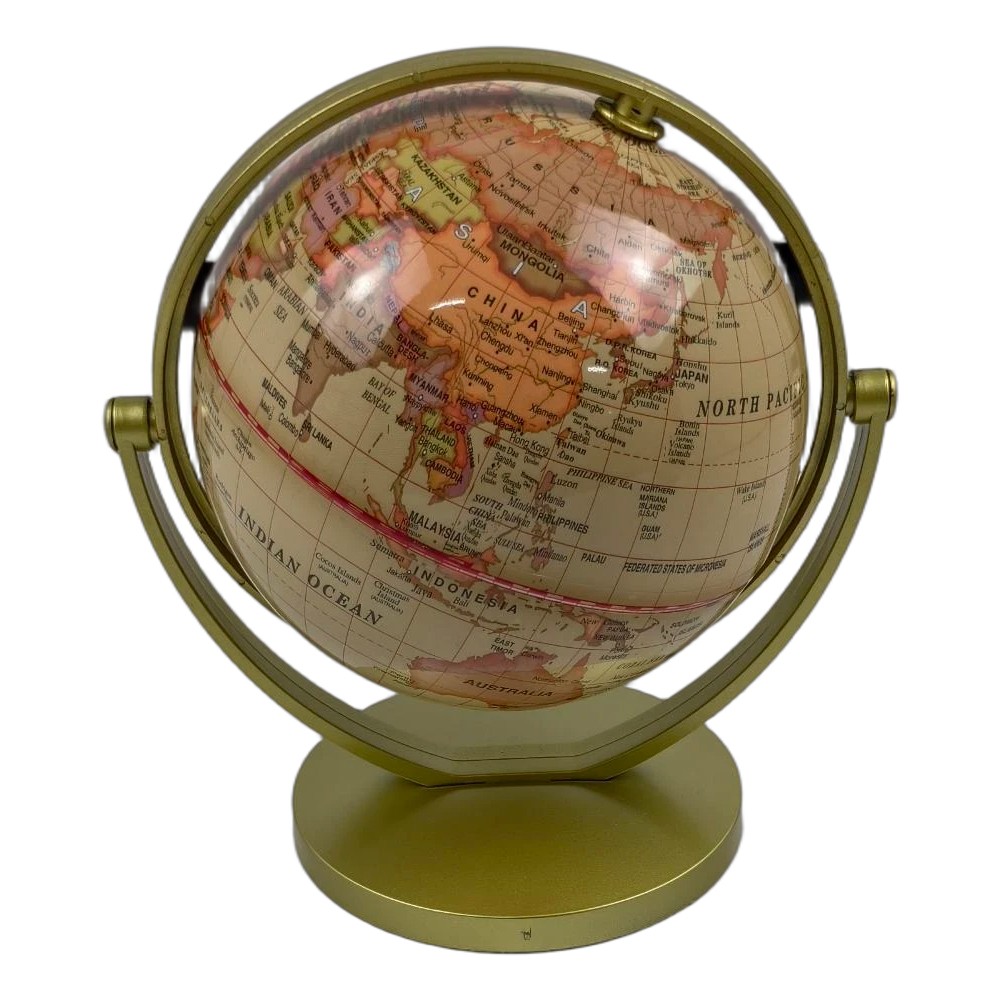 720° WORLD GLOBE EARTH Map Rotating Geography Ocean Classroom Learning Desktop