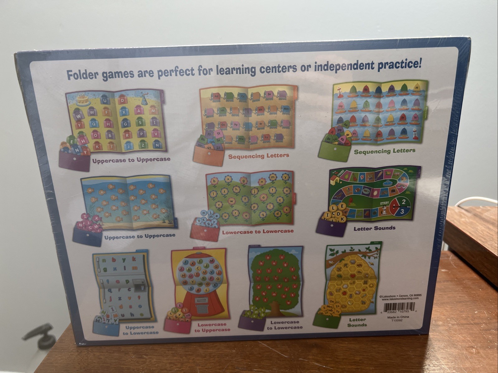 Lakeshore Alphabet Folder Game Library – Pre K-K FF197 Brand New Sealed
