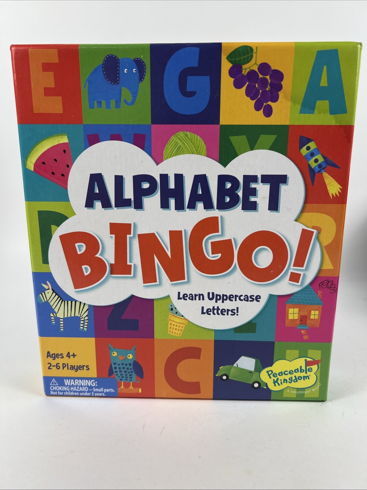 Alphabet Bingo Board Game by Peacable Kingdom- Learn Upper Case Letters Ages 4+