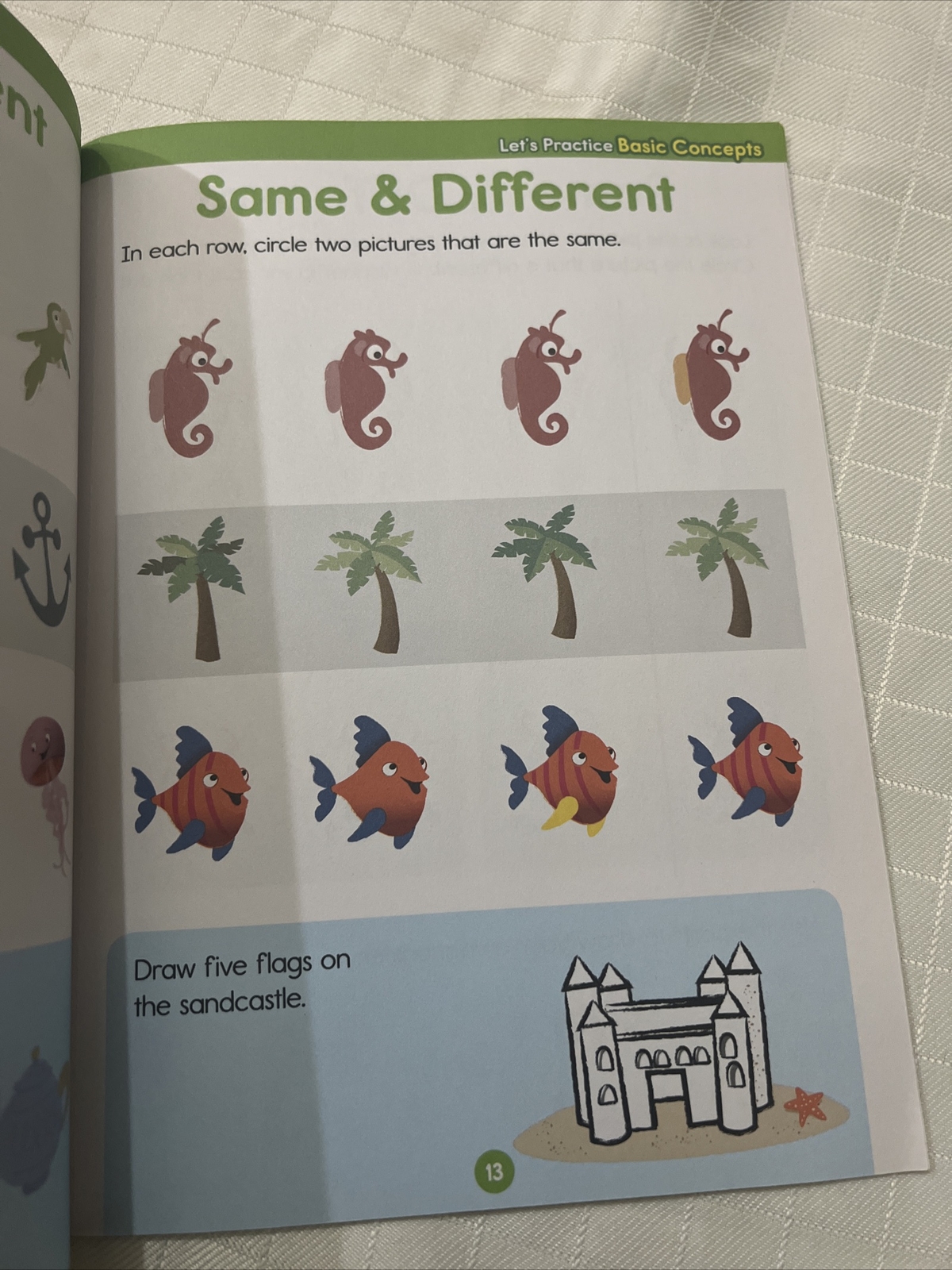 LET’S PRACTICE BASIC CONCEPTS Workbook AGES 3+ COLORS SHAPES OPPOSITES NUMBERS