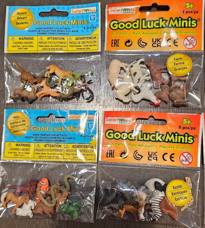 Bundle of 52 Safari Ltd Good Luck Minis
