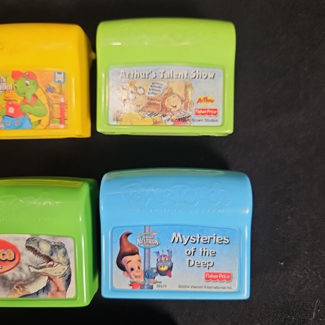 Lot of 8 Fisher Price Power Touch Cartridges Only I Spy Arthur Science Franklin