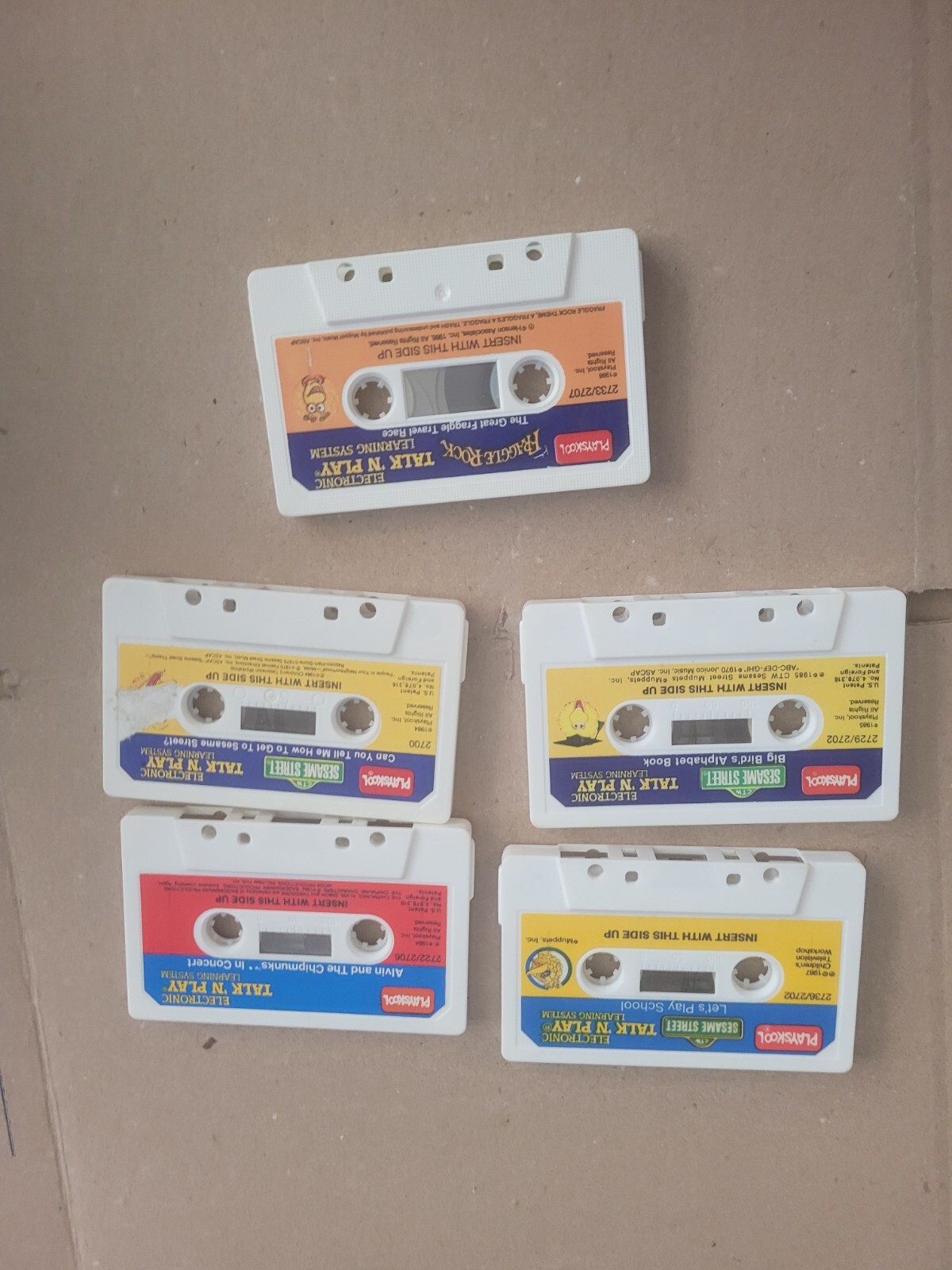 1984 Talk N Play Cassette Player Playskool Sesame Street Story WORKING w 5 Tapes