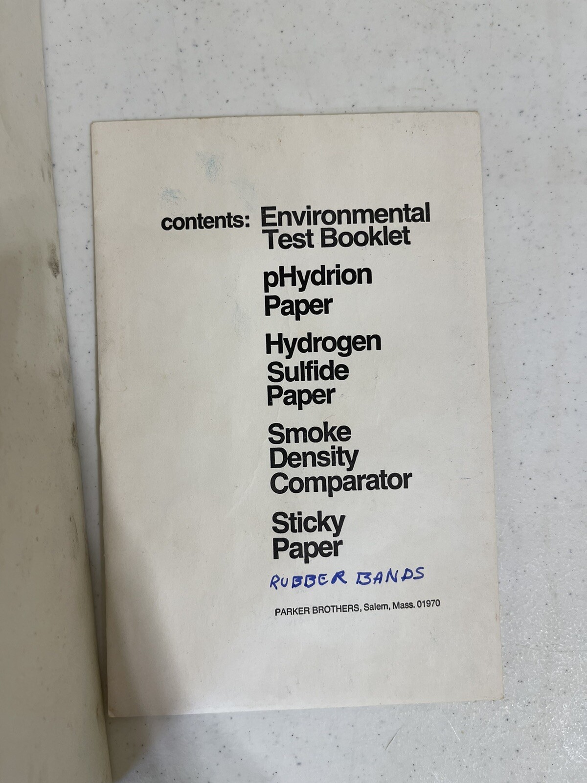 Vintage 1971 Johnny Horizon Environmental Test Kit RARE