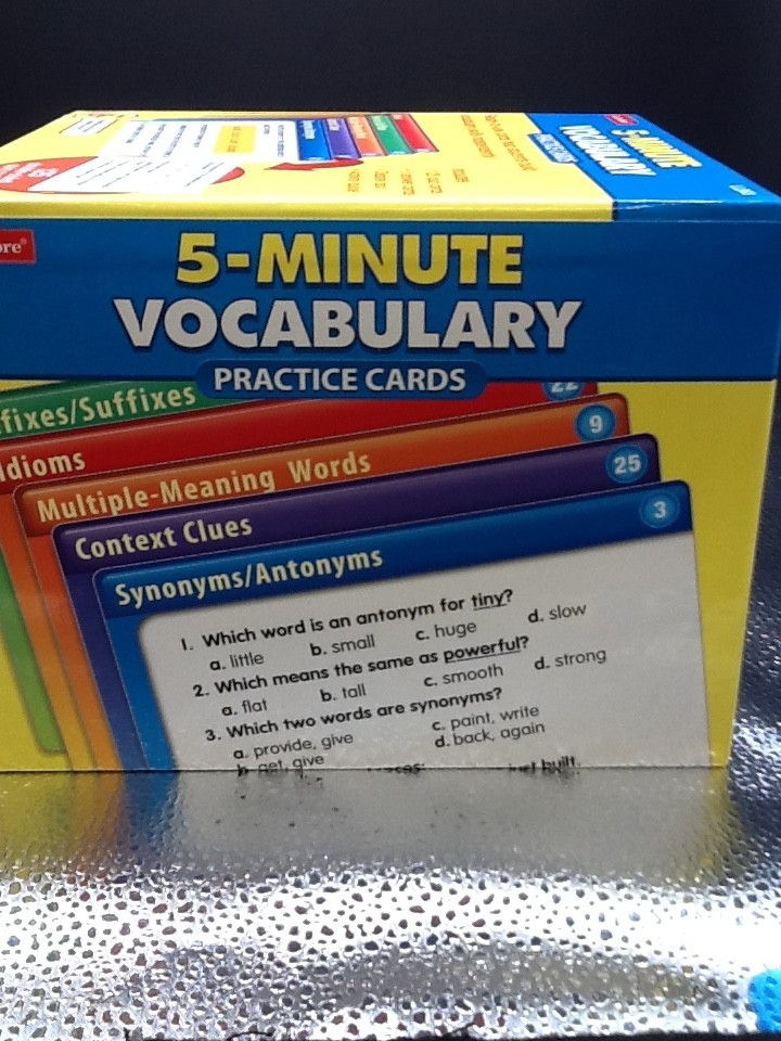 Lakeshore 5 Minute Vocabulary Practice Cards 8+ Homeschool Elementary Complete