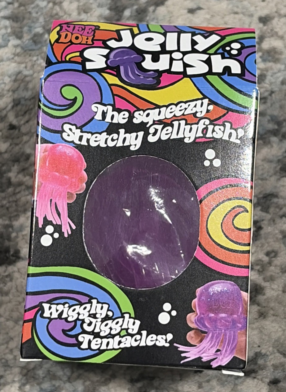 Purple Jellyfish Jelly Squish Stress Toy Fidget Squeeze Super Squish