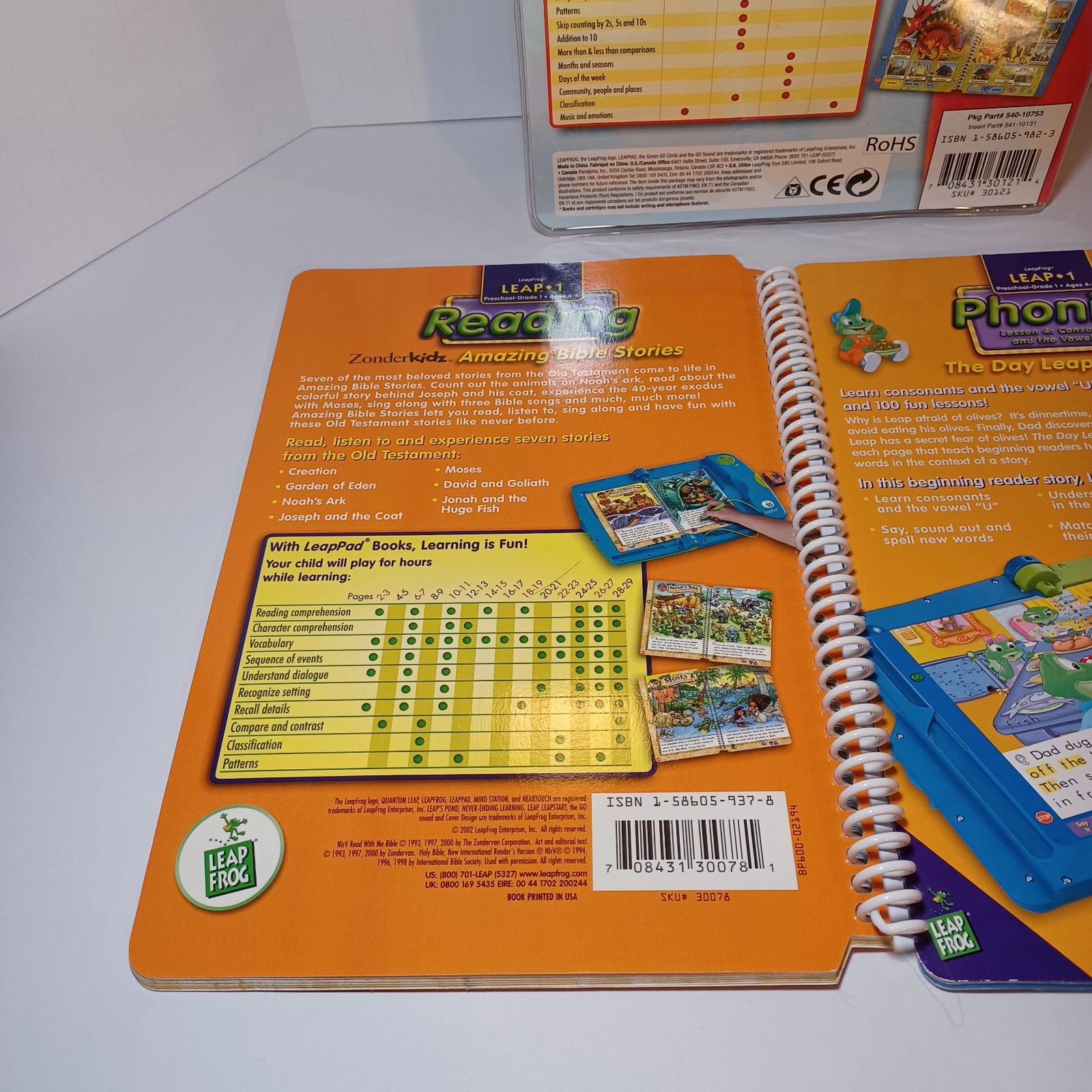 Leap Frog Leap Pad 1 Books and Cartridges Different Versions Not Perfect See Pic