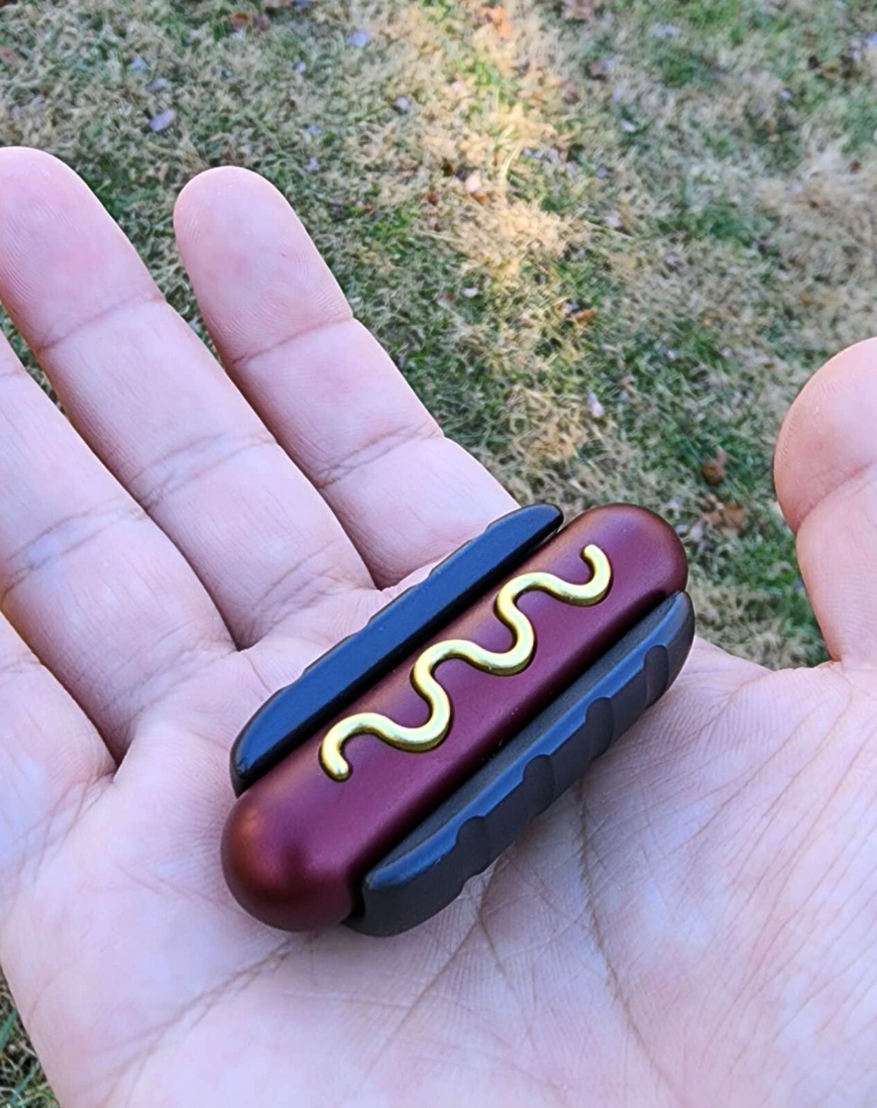 Magnetic Metallic Stress Relief EDC Fidget Hotdog Haptic Slider