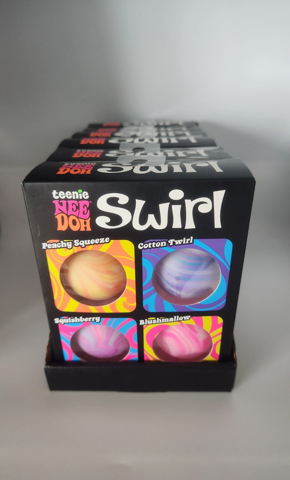 NeeDoh Teenie Swirl 4-pack Nee Doh Mini Squishy Stress Toy ball Viral TikTok NEW