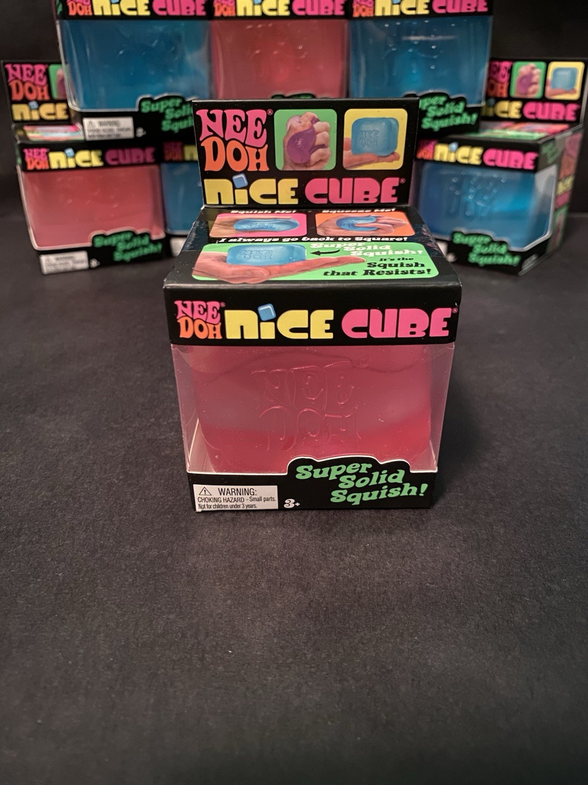 Schylling Nee Doh Nice Cube – Super Solid Squish! (Pink) – Brand New Sealed