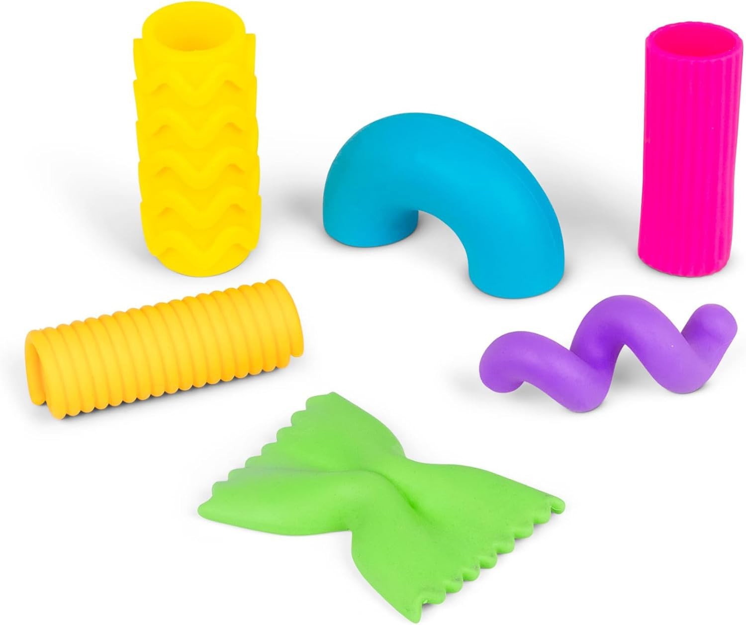 Scrunchems Stretchy Squeezy Pasta Shapes Sensory Stress Toy [1 RANDOM Color]