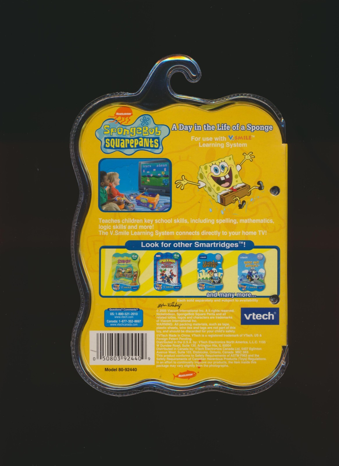 Vtech Spongebob Squarepants Game V Smile Nickelodeon New In Box SEALED