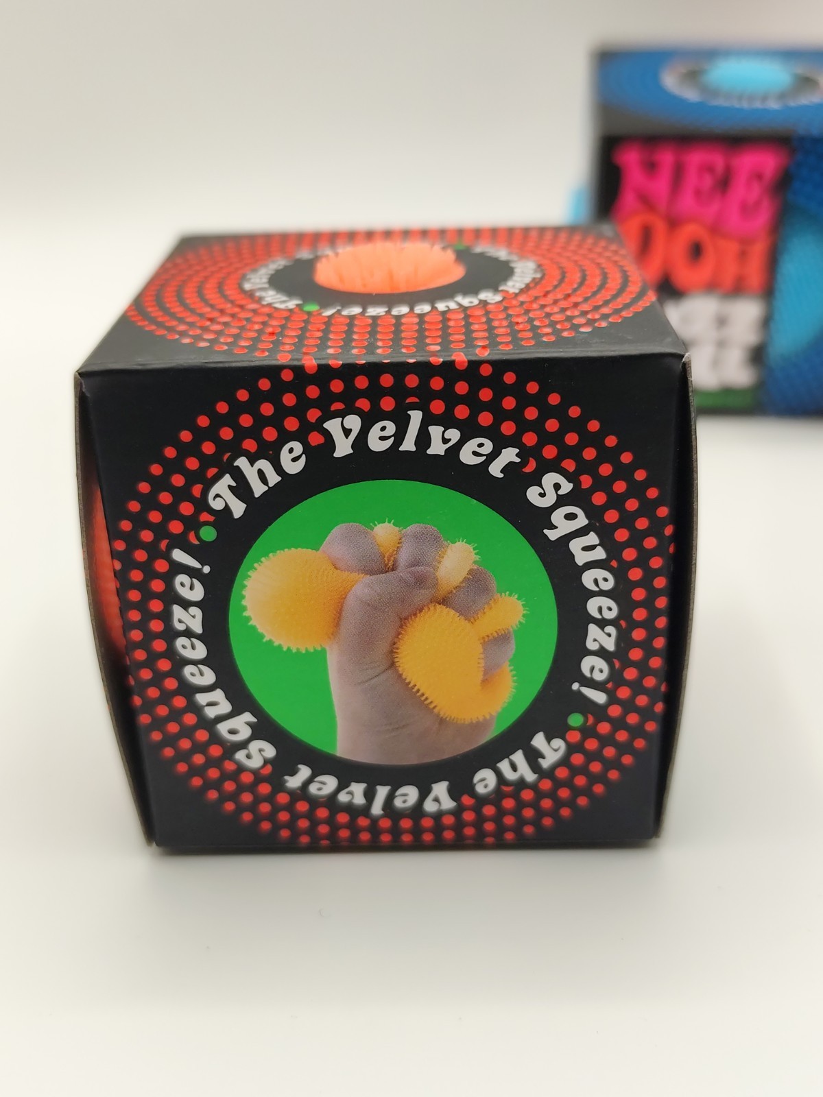 LOT OF 3 Nee Doh Needoh FUZZ BALL The Velvet Squeeze Fuzzball 🩷💙 🧡 🔥🔥🔥