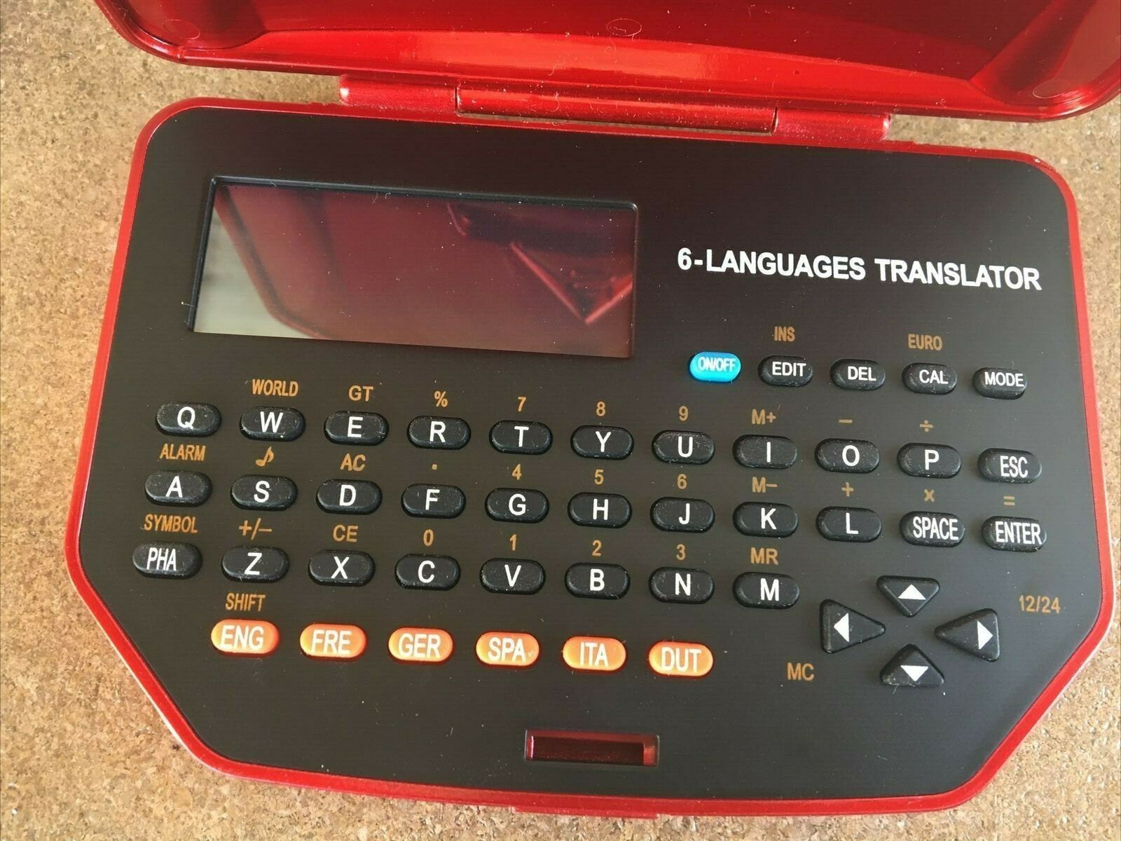 Disney Pixar Cars 2 Pocket Translator Red 6 Languages In Good Working Condition