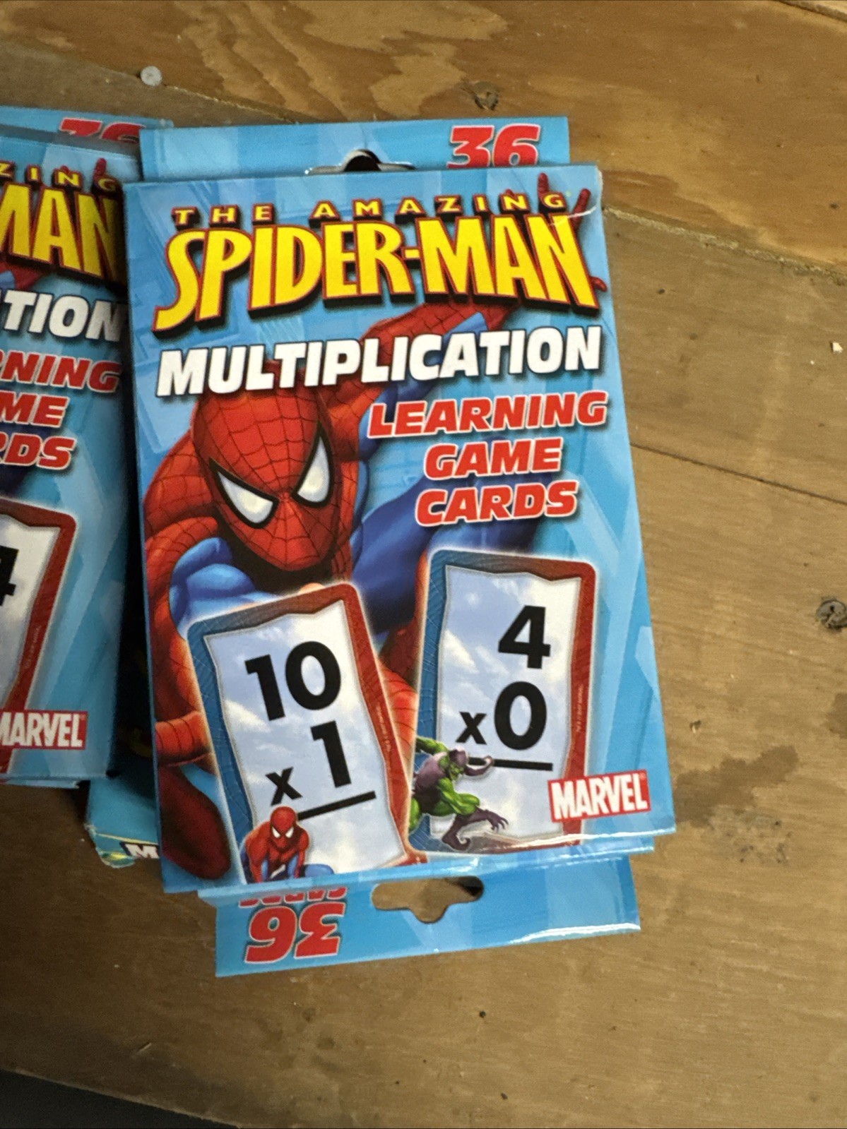 Marvel Spider-man Spider Sense Multiplication Learning Game Flash Cards (8 Pk)