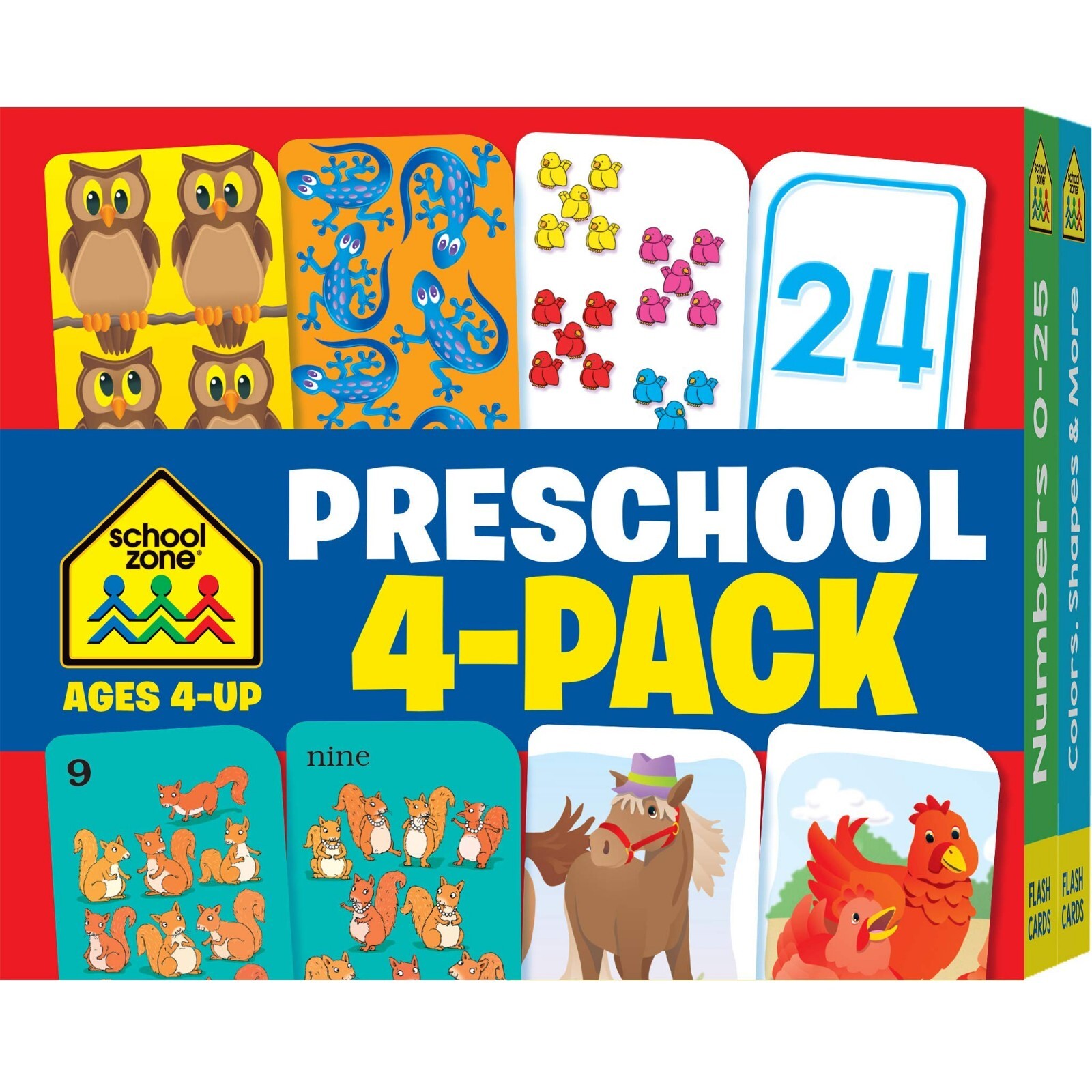 Preschool prep FlashCards Educational Toys Books for 4 5 Year Olds Toddlers Kids