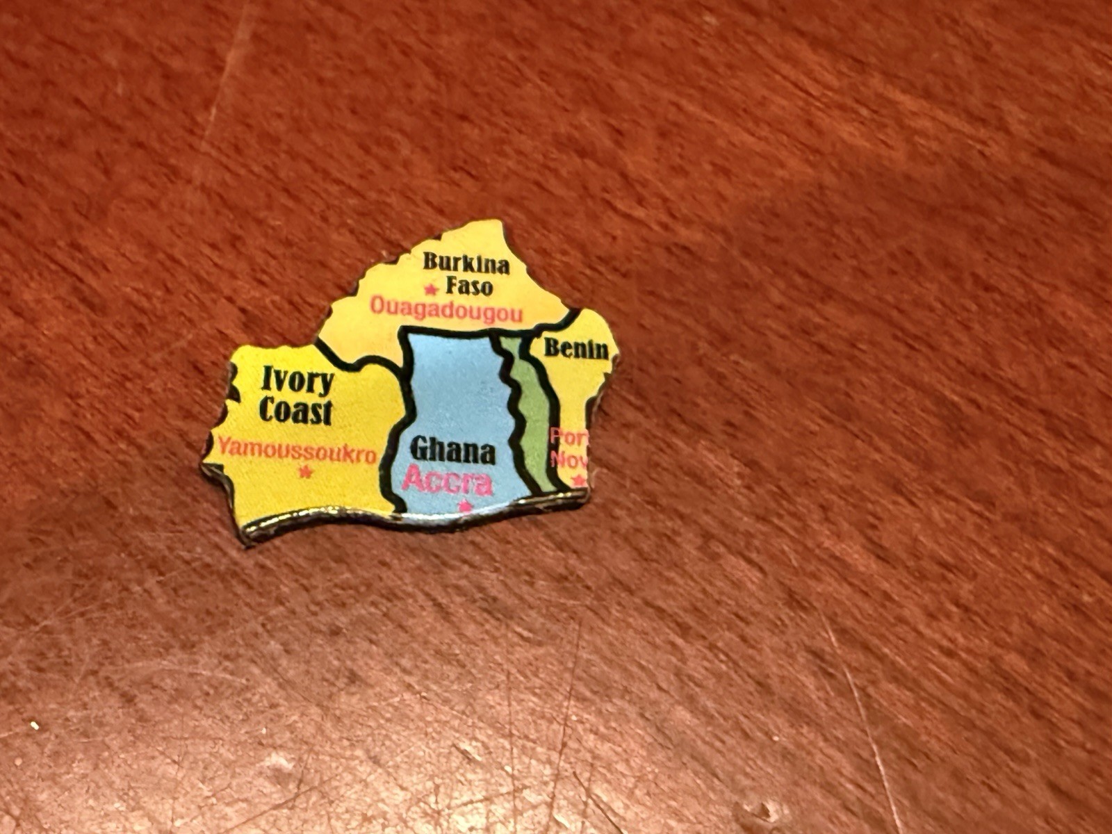 Ata-Boy Magnetic World Map Play-n-Learn Ghana, Ivory Coast