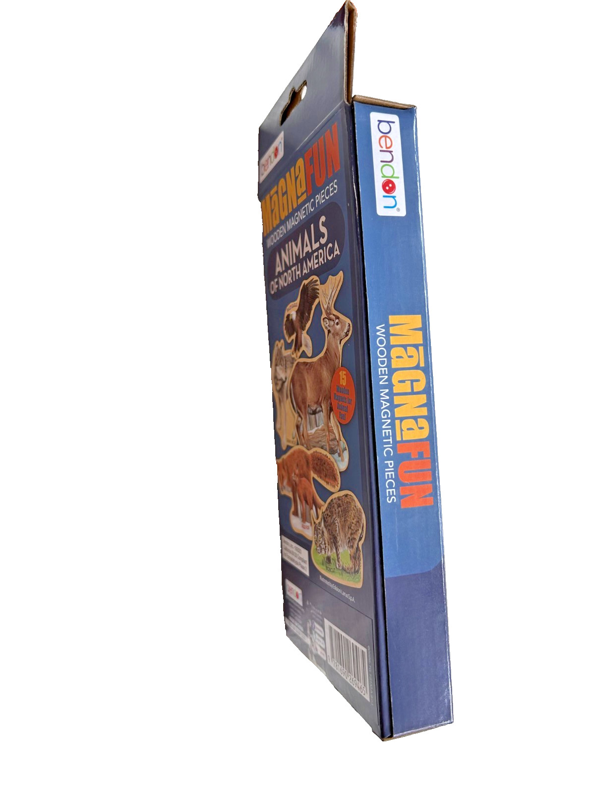 BRAND NEW-Bendon Magna Fun WOODEN Magnetic ANIMALS of North America 15 pack