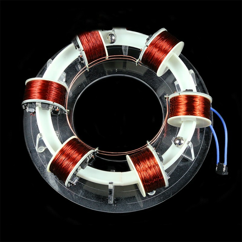 Unassembled Ring Accelerator 6-Coil Version Magnet Scientific Experiment Toy Kit