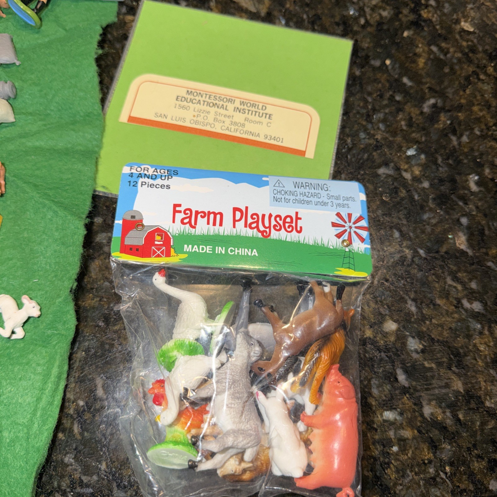 Montessori lesson: The farm 1 and 2 teach Grammar Language box homeschool