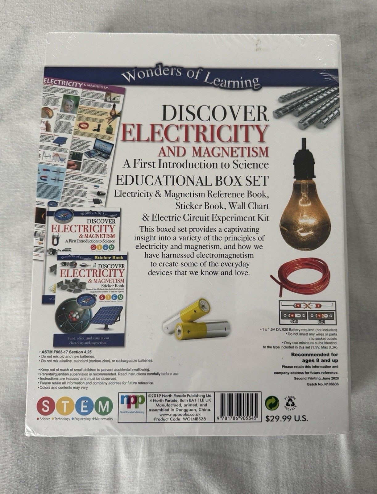 Discover Electricity and Magnetism Wonders of Learning STEM – New/Sealed