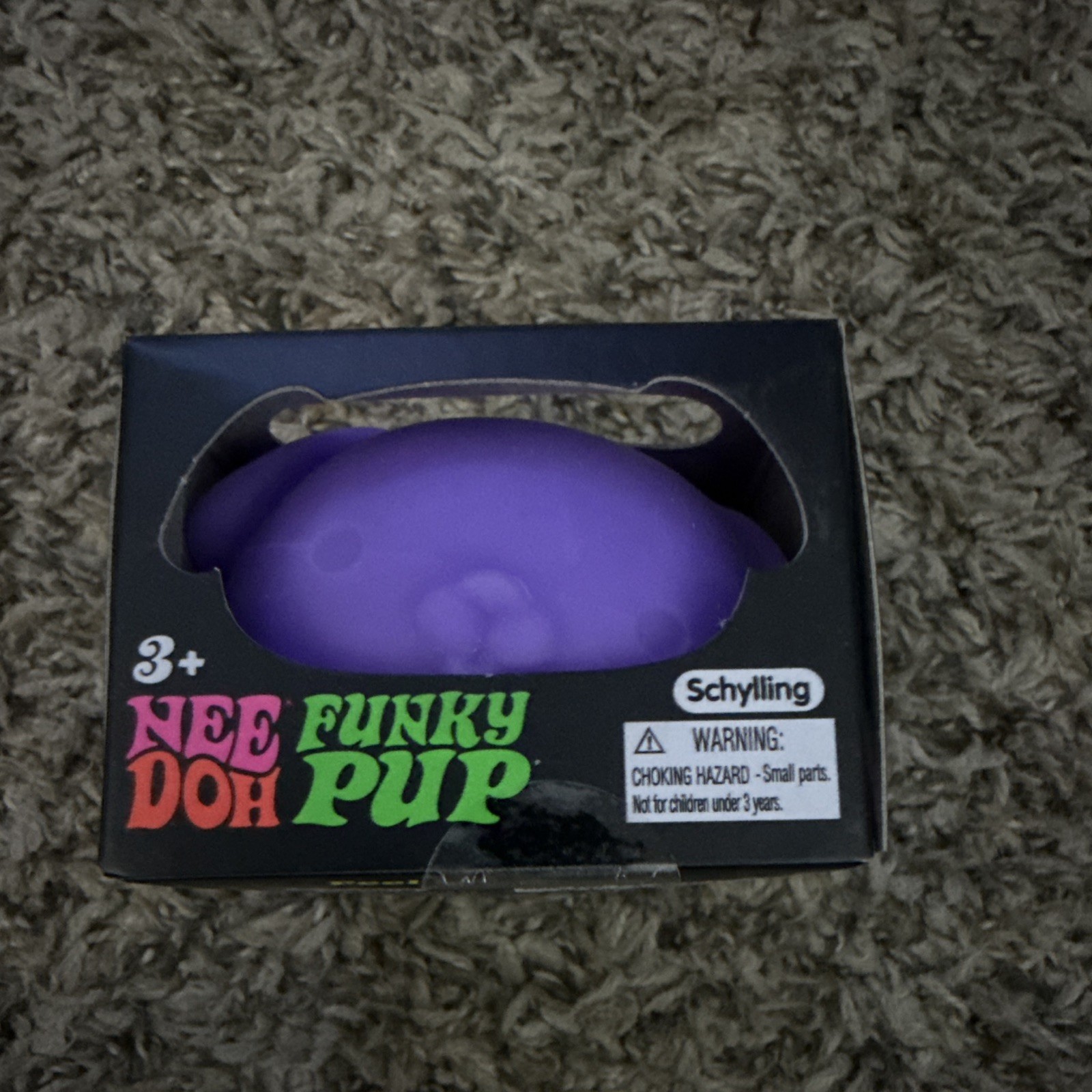 Schylling NeeDoh Funky Pup Squeeze Toy Purple 25363HY Ages 3+ 3-4 Years