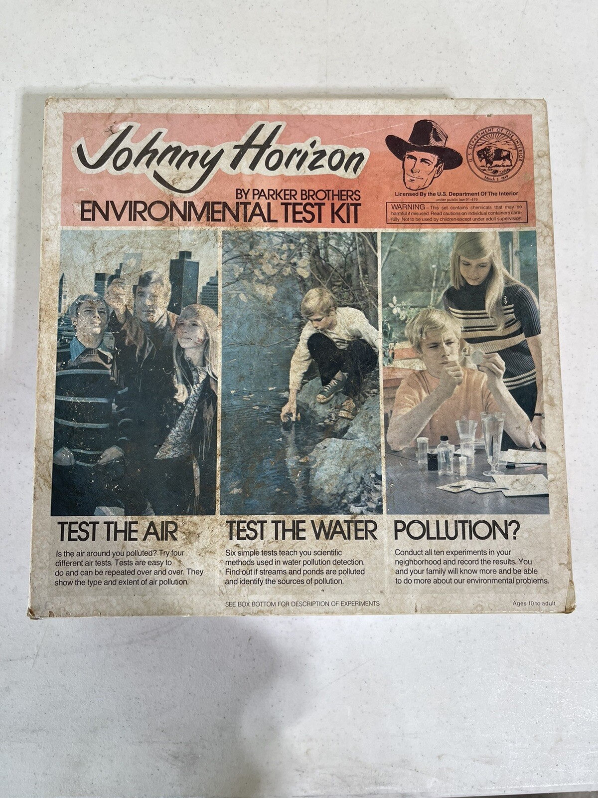Vintage 1971 Johnny Horizon Environmental Test Kit RARE