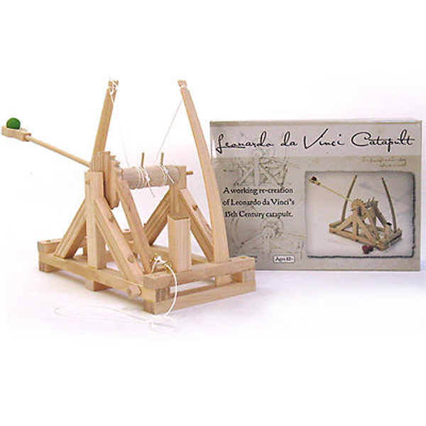 NEW Leonardo Da Vinci Catapult Wooden Construction Craft Kit – Siege Engines