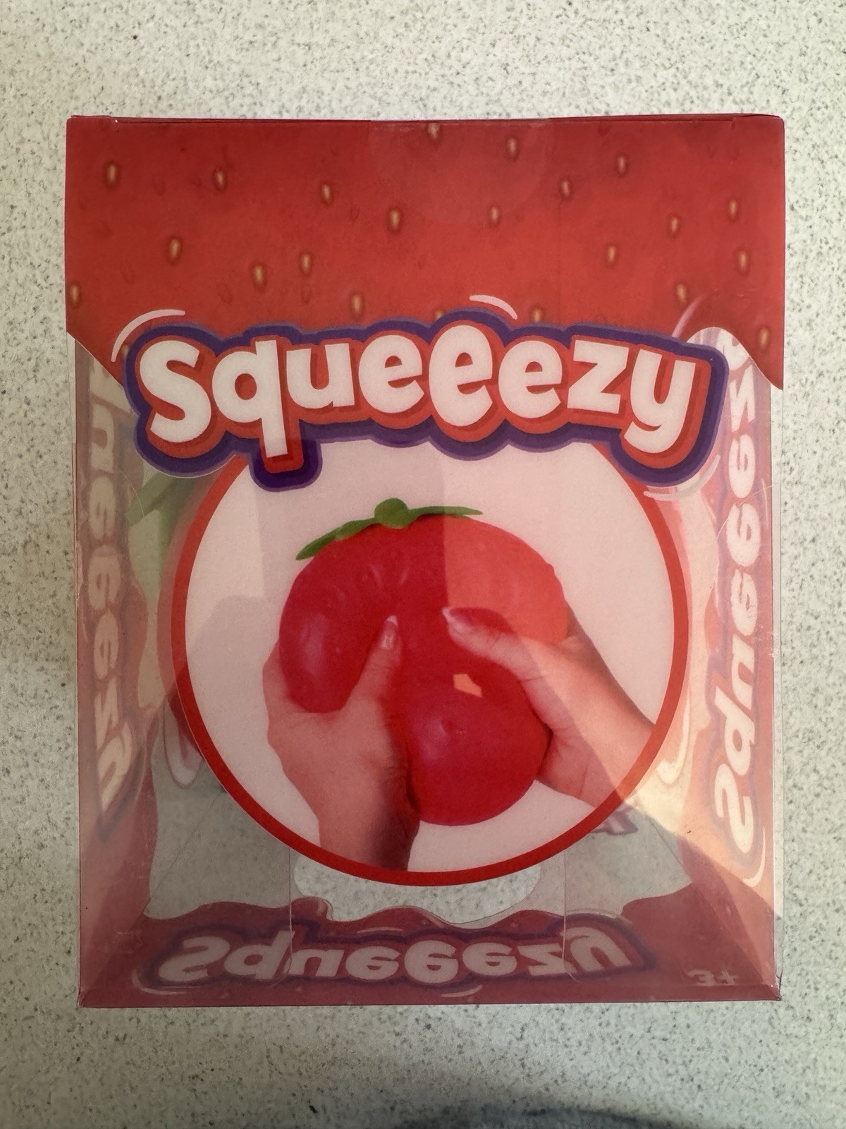 Sunny Days Authentic Strawberry Squishy Jumbo Squeezy Stress Relief Fidget Toy