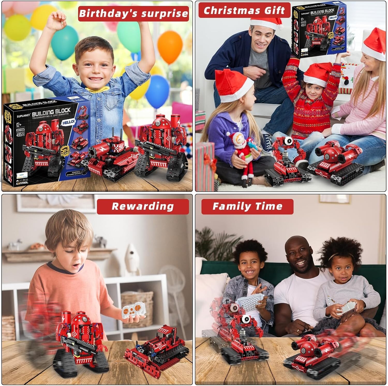 STEM Robot K96135 youth Ages 8-14 5-In-1 Remote Control and APP remote New 495p