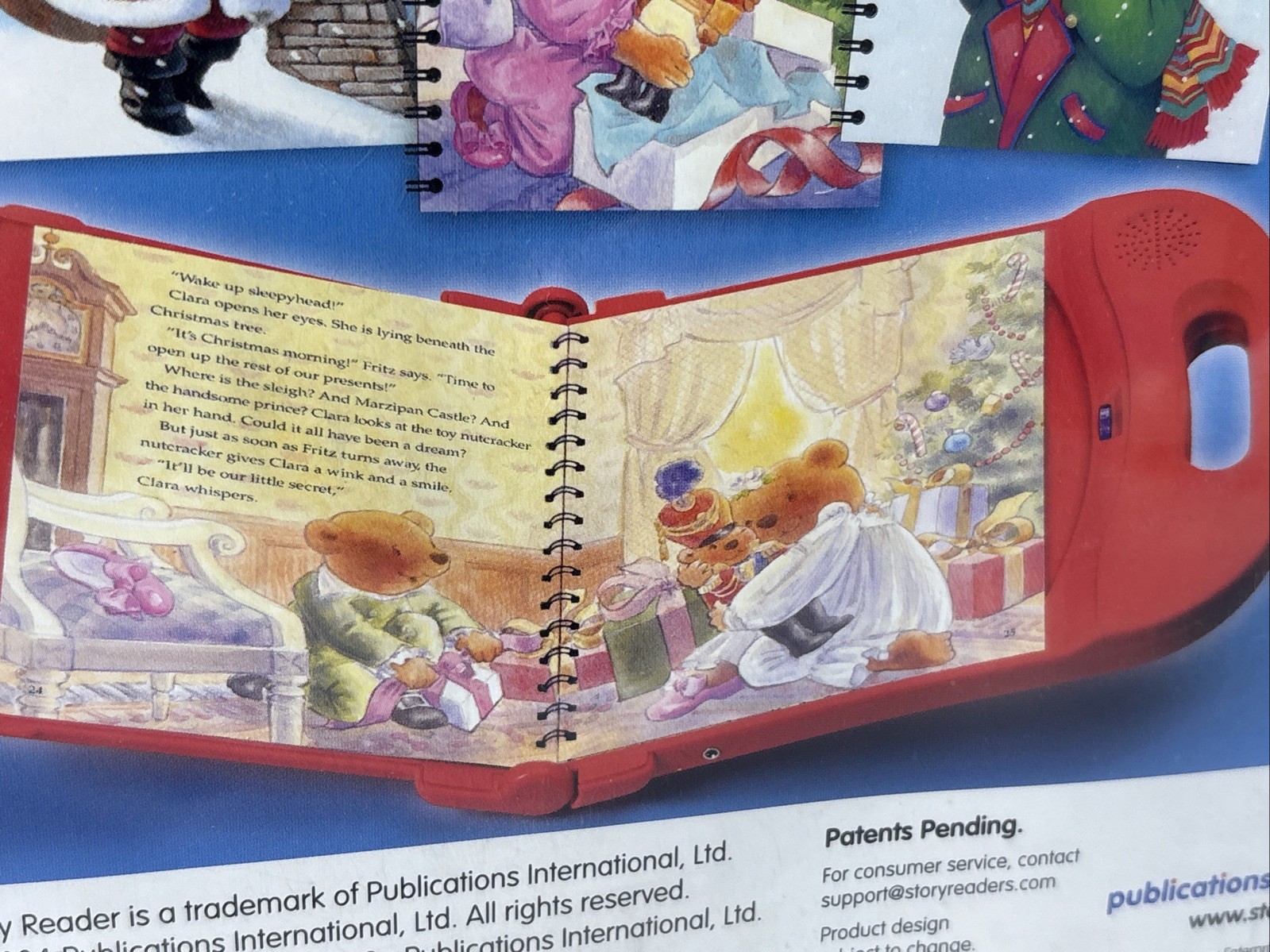 New Vtg Story Reader 3 Storybook Pack Nutcracker Christmas Carol Night Before