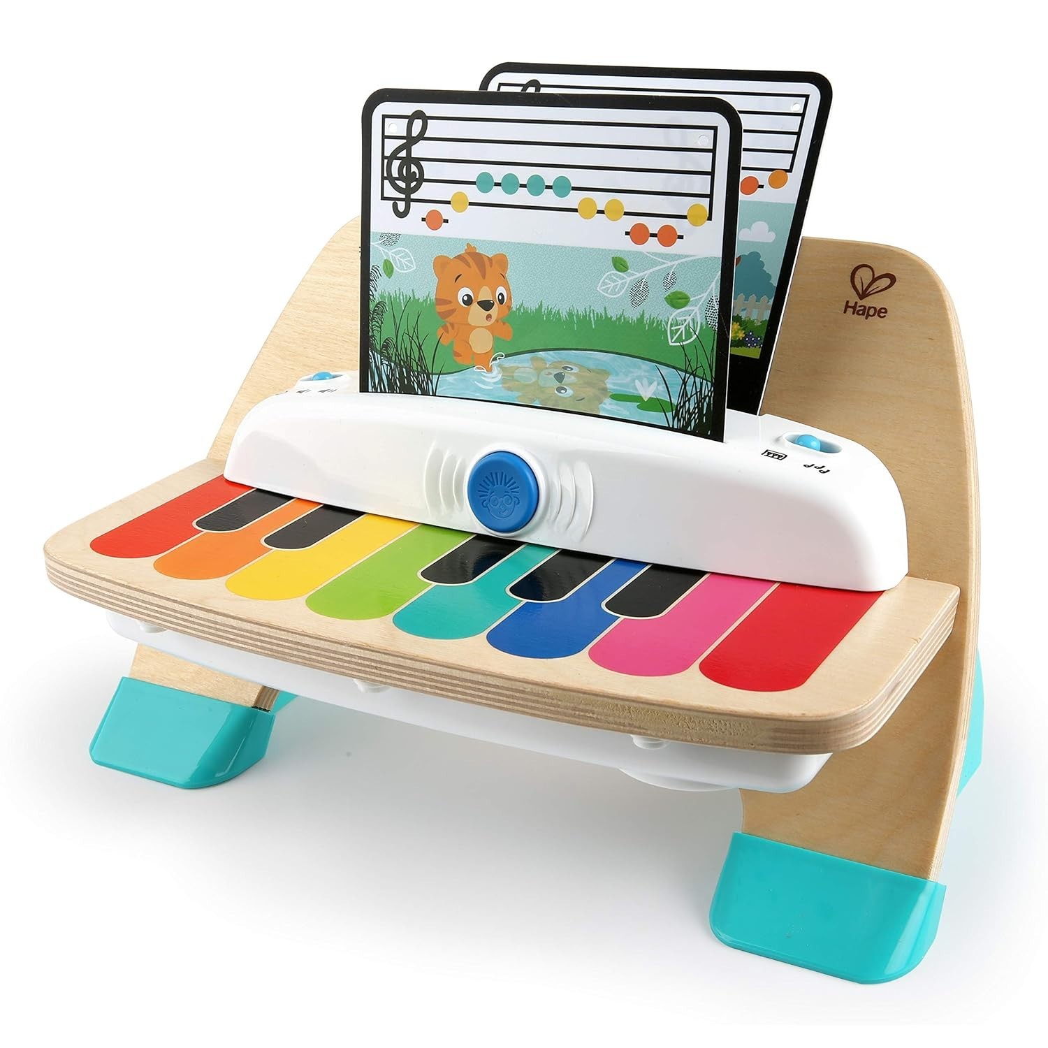 Hape Magic Touch Piano Wooden Musical Toddler Toy, Age 6 Months and Up