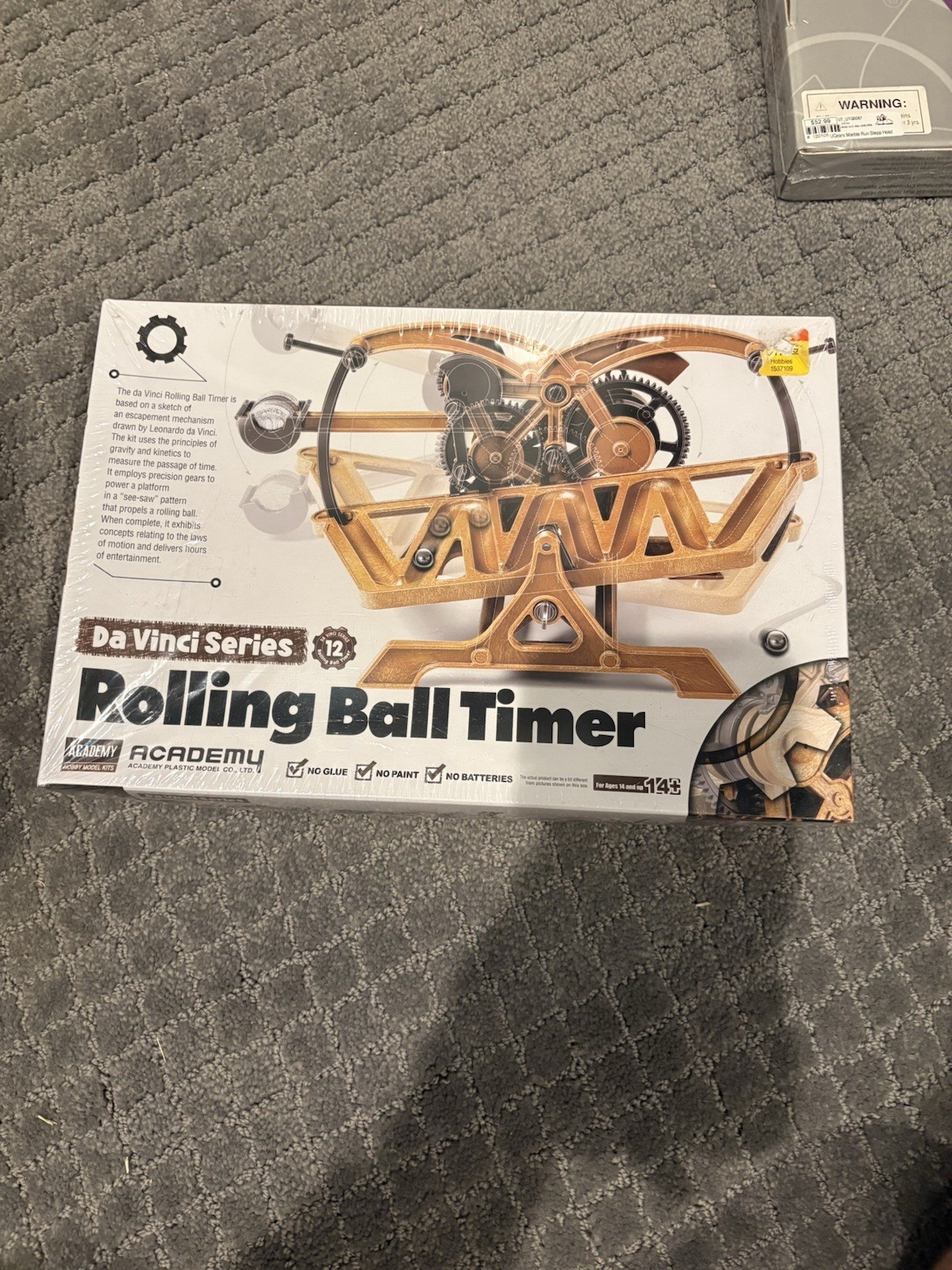 Academy Da Vinci Series Rolling Ball Timer Educational Mechanical Model Kit