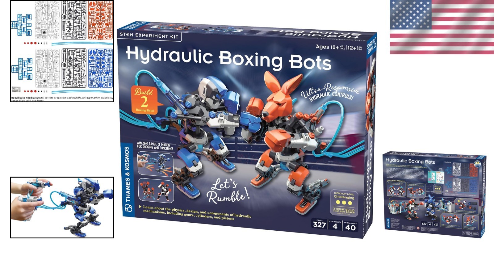 Build & Duel: Hydraulic Boxing Robots STEM Experiment Kit for Young Innovators!