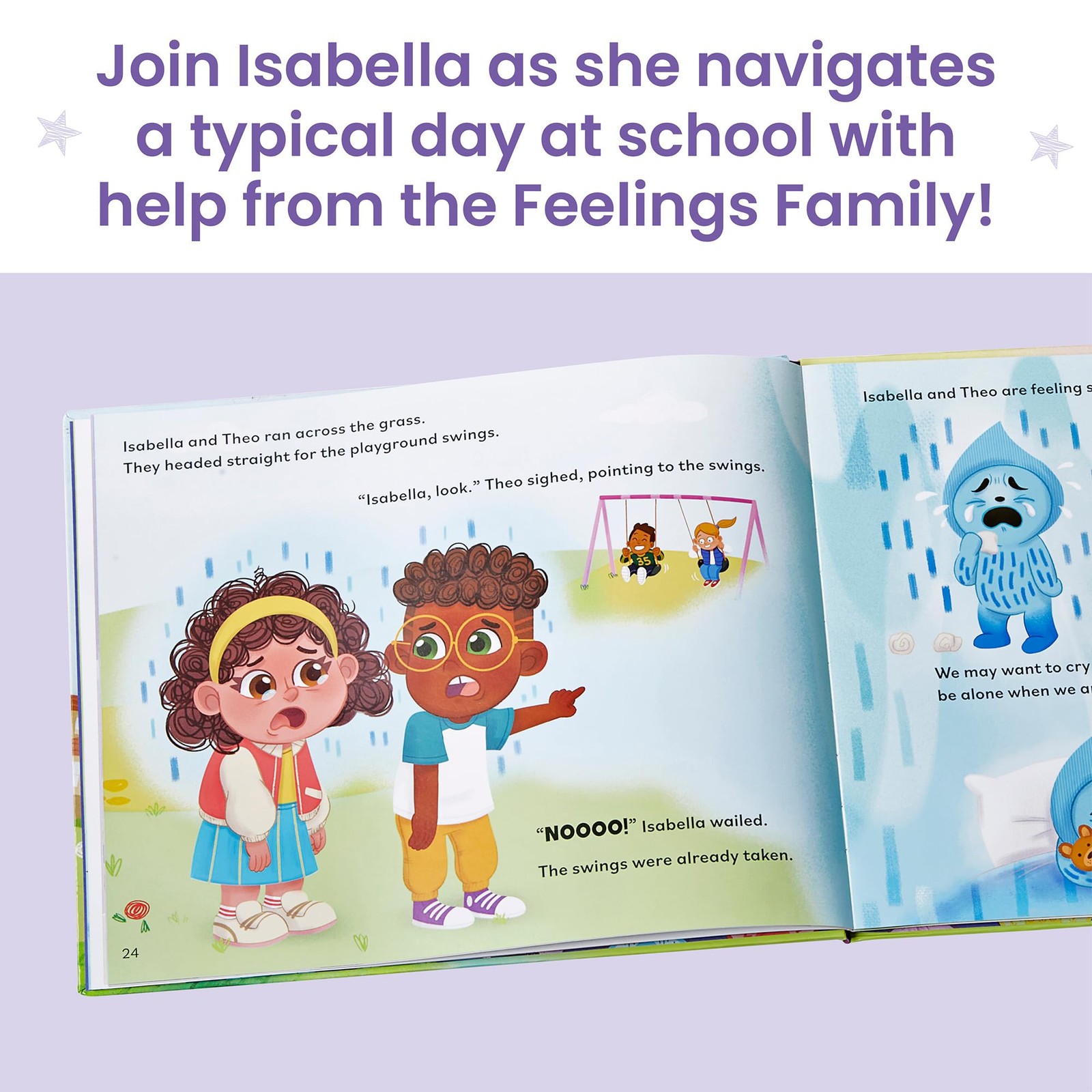 hand2mind Feelings Family Introductory Storybook and Plush Set, Toddler Emoti…