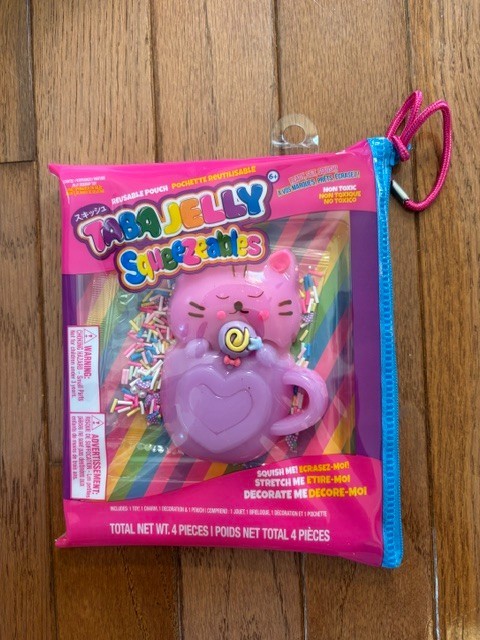 Taba Jelly Squeezeables Pink Cat Mug Squishy, Kaylee Kitty Squishi Squeeze Toy