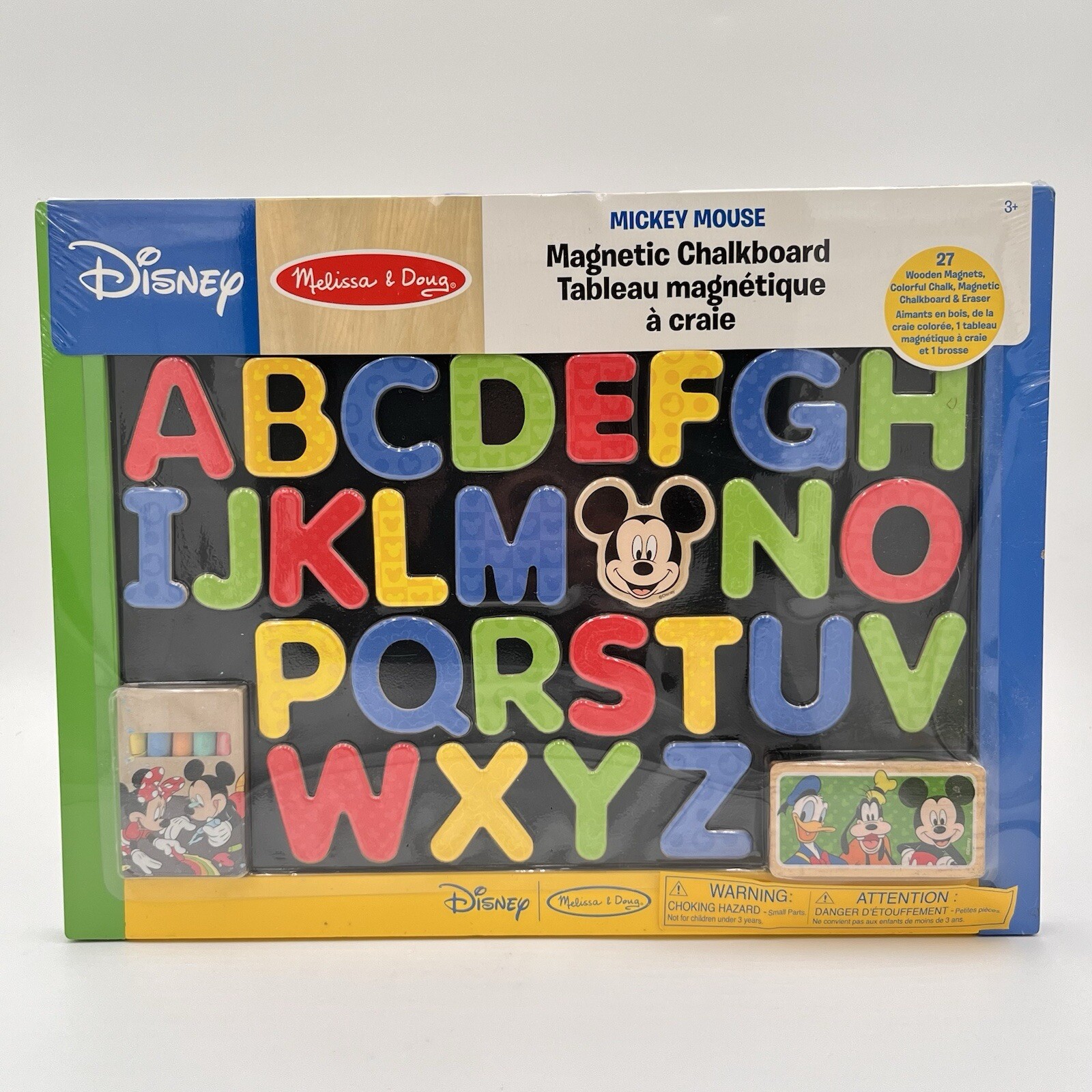 MELISSA & DOUG CLASSIC TOY DISNEY MICKEY MAGNETIC CHALKBOARD & ALPHABETS DRAW