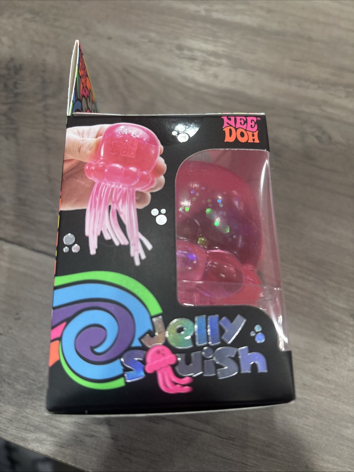 Nee Doh Jelly Squish Pink NIB Hard To Find